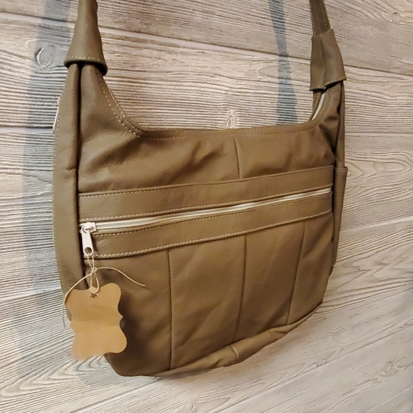 Real Leather Tan Purse - Picture 3 of 5